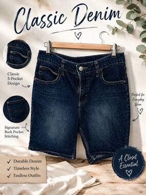 Lee Kids Indigo Denim Shorts